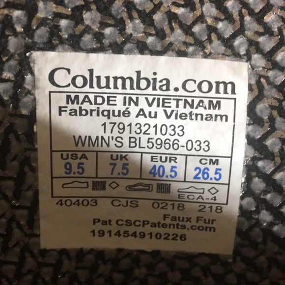 Columbia boot womens gray winter hiker size 9 1/2. - Picture 6 of 10